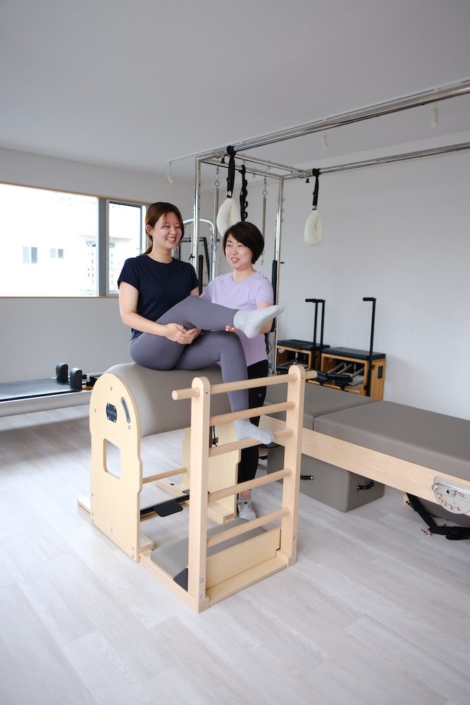 ラダーバレルでのレッスンの様子