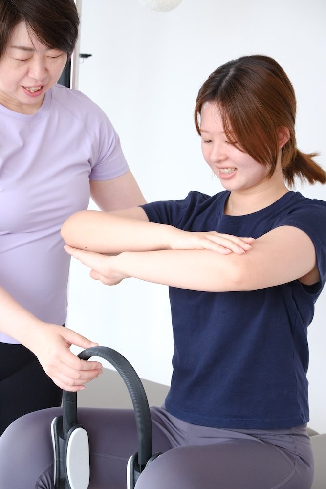 レッスンを楽しむ様子